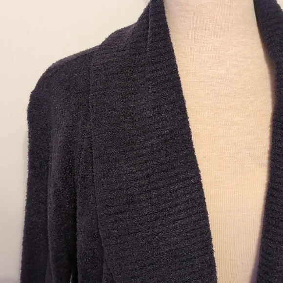 Barefoot Dreams Navy Knit Cardigan Sweater - Picture 7 of 11